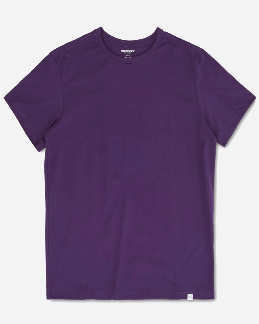 J.Crew Men's Organic Cotton T-Shirt in Purple | Druthers™ Collection