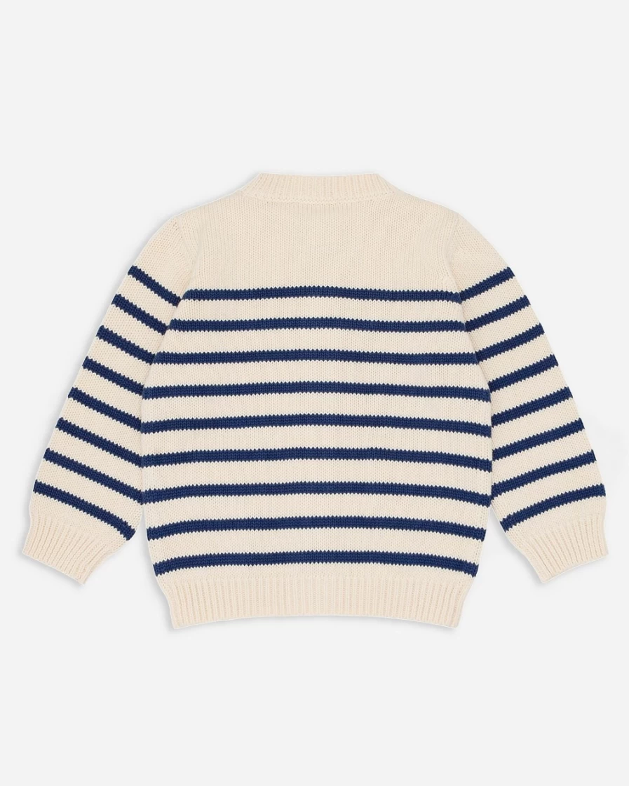 J.Crew Boys' Cream Minnow Striped Knit Sweater for Kids