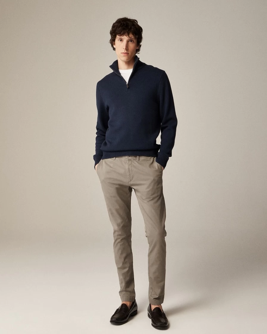 J.Crew Men's 250 Skinny-Fit Stretch Chino Pants in Mushroom