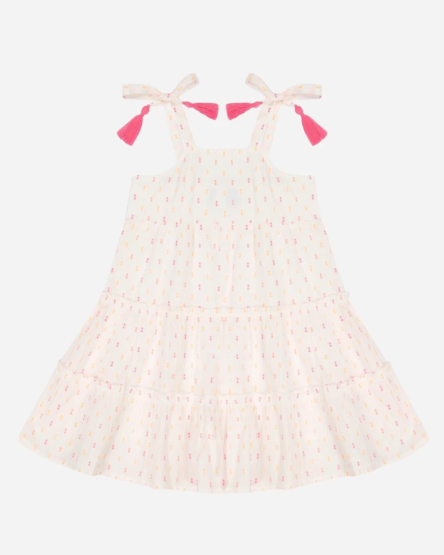J.Crew Girls' White Mer St. Barth Bella Shoulder-Tie Sundress for Kids