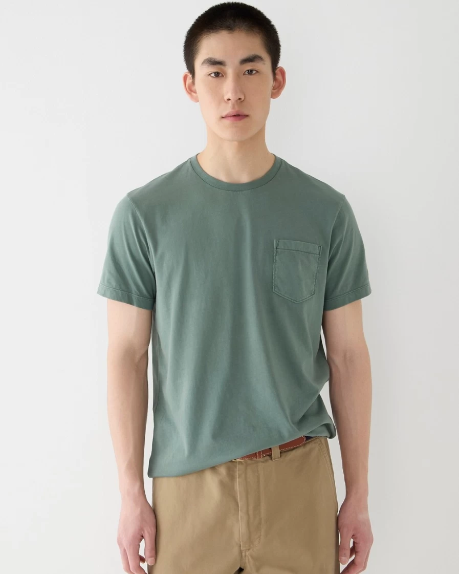 J.Crew Men's Topiary Broken-In Short-Sleeve Pocket T-Shirt