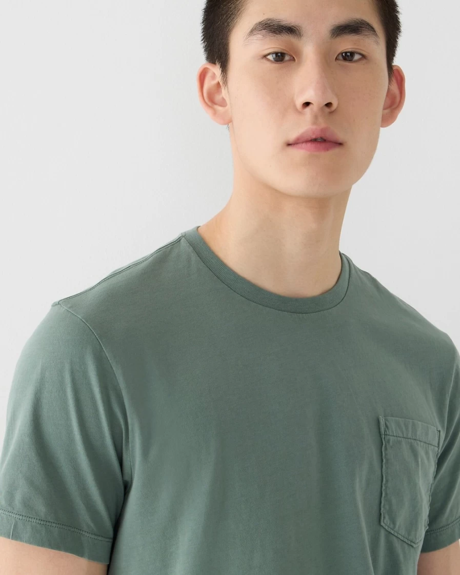 J.Crew Men's Topiary Broken-In Short-Sleeve Pocket T-Shirt