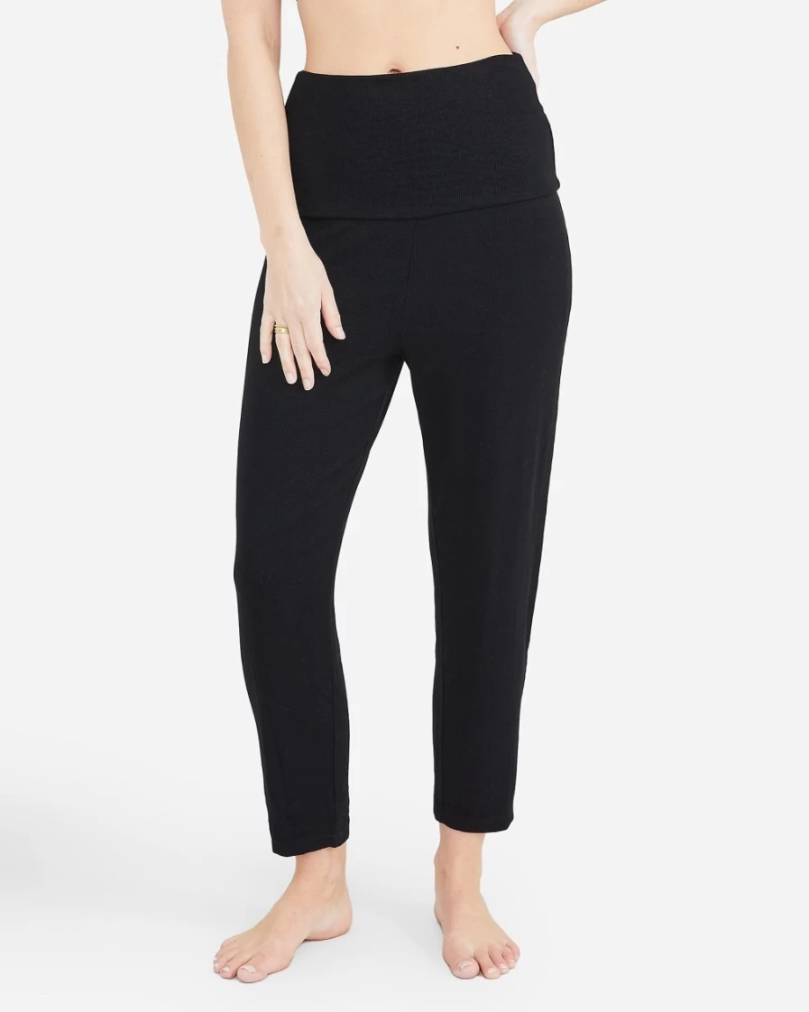 J.Crew Women's Hatch® The Over/Under Lounge Pant in Black