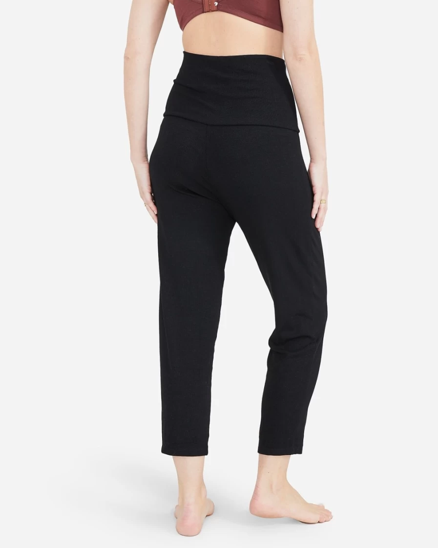 J.Crew Women's Hatch® The Over/Under Lounge Pant in Black