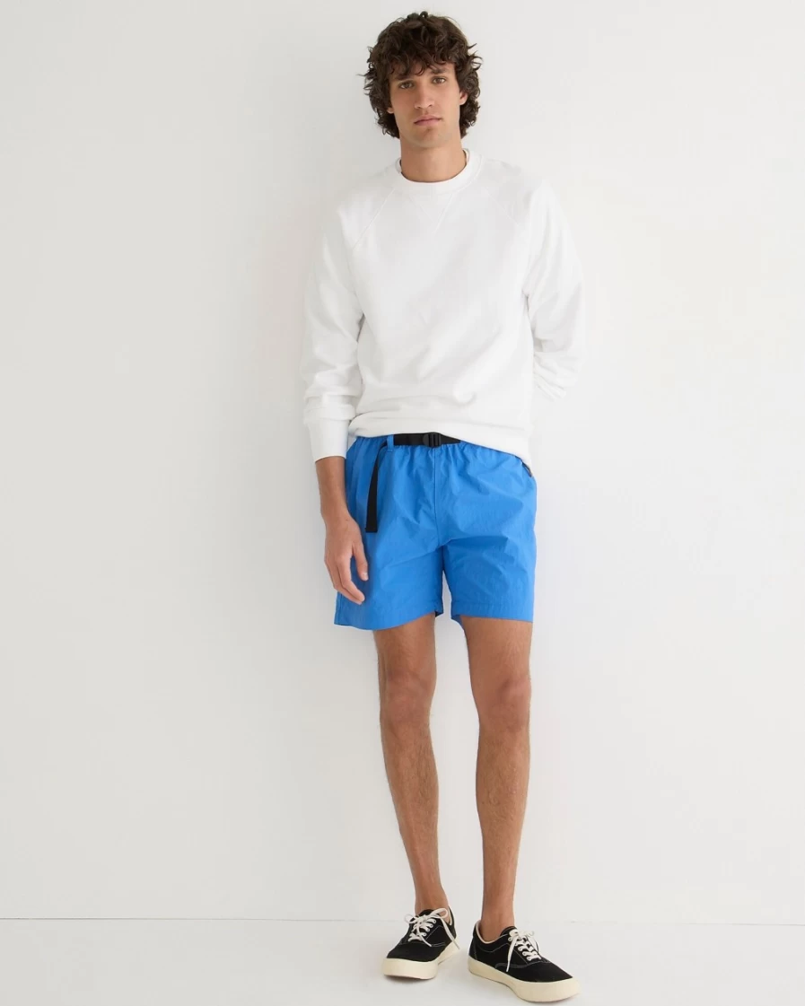 J.Crew Men's 6'' Hiking Shorts in Santorini – Eco-Friendly Econyl® Nylon
