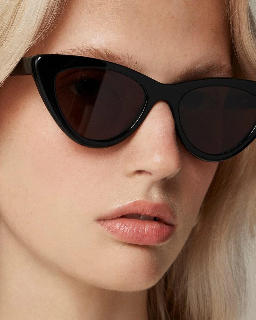 J.Crew Women's Black Bungalow Cat Eye Sunglasses for Women