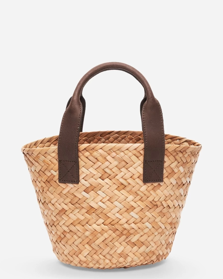 J.Crew Women's Brown Mini Preston Leather Tote Bag by Kayu