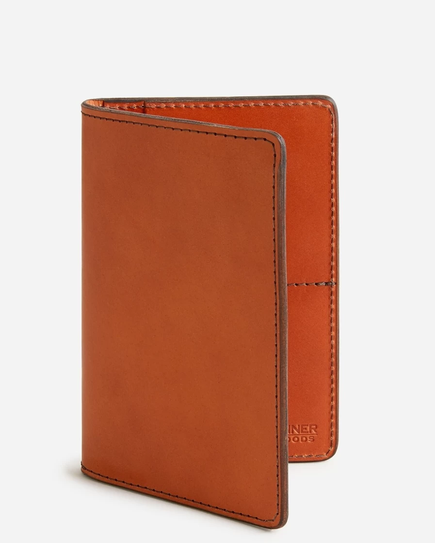 J.Crew Men's Chestnut Leather Travel Wallet by Tanner Goods