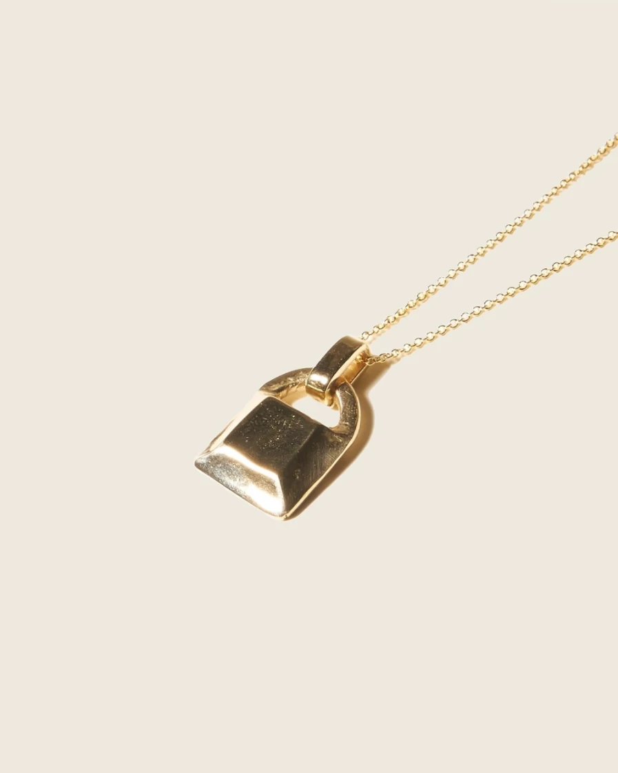 J.Crew Women's Brass Odette New York® Lock Necklace