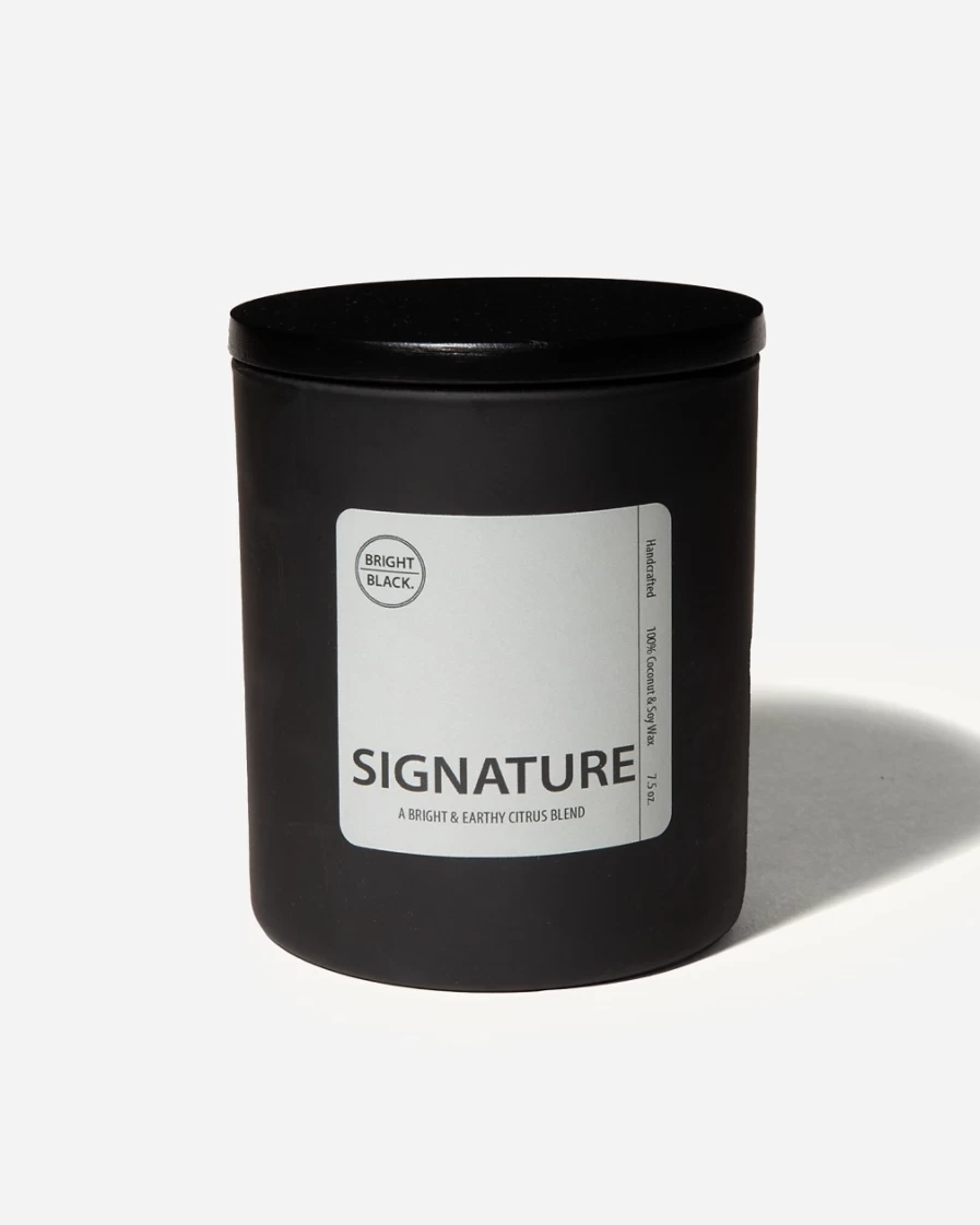 J.Crew Bright™ Signature Black Candle - Classic Scented Home Decor