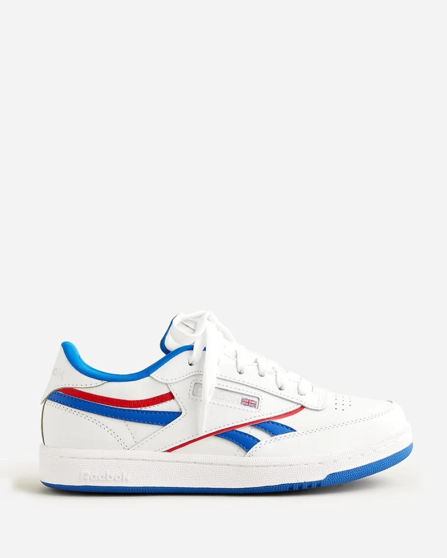 J.Crew Boys' Club C Revenge Sneakers in White/Vector Blue - Kids' Casual Shoes