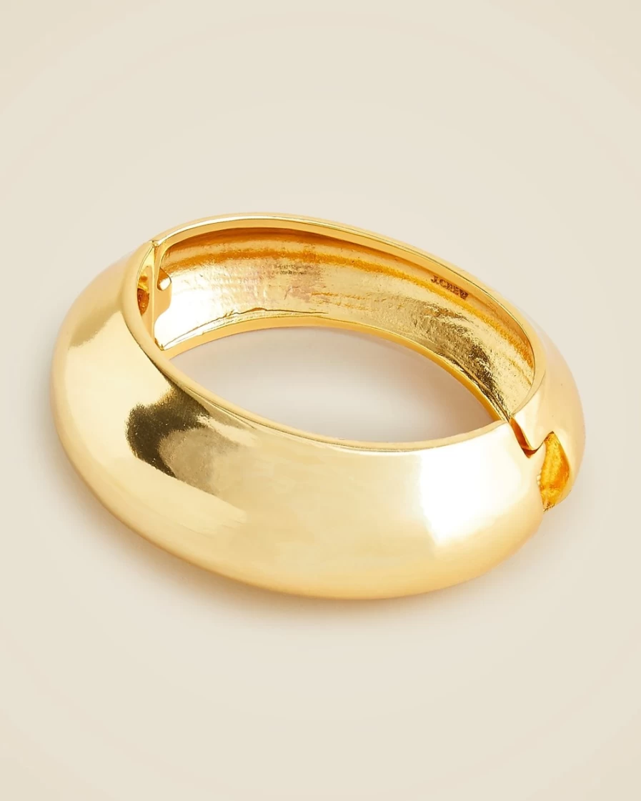 J.Crew Women's Burnished Gold Hinge Cuff Bracelet