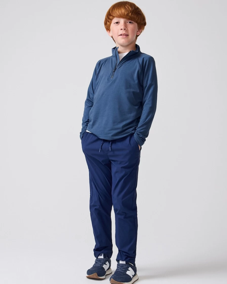 J.Crew Boys' Mediterranean Navy Active Dock Pant for Comfort and Style