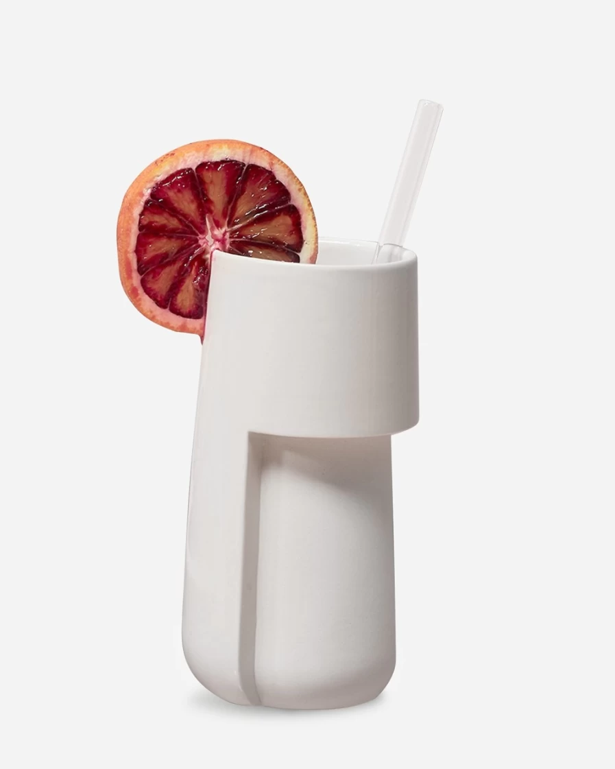 J.Crew White Light + Ladder Highball Glass Set - 2 Pack