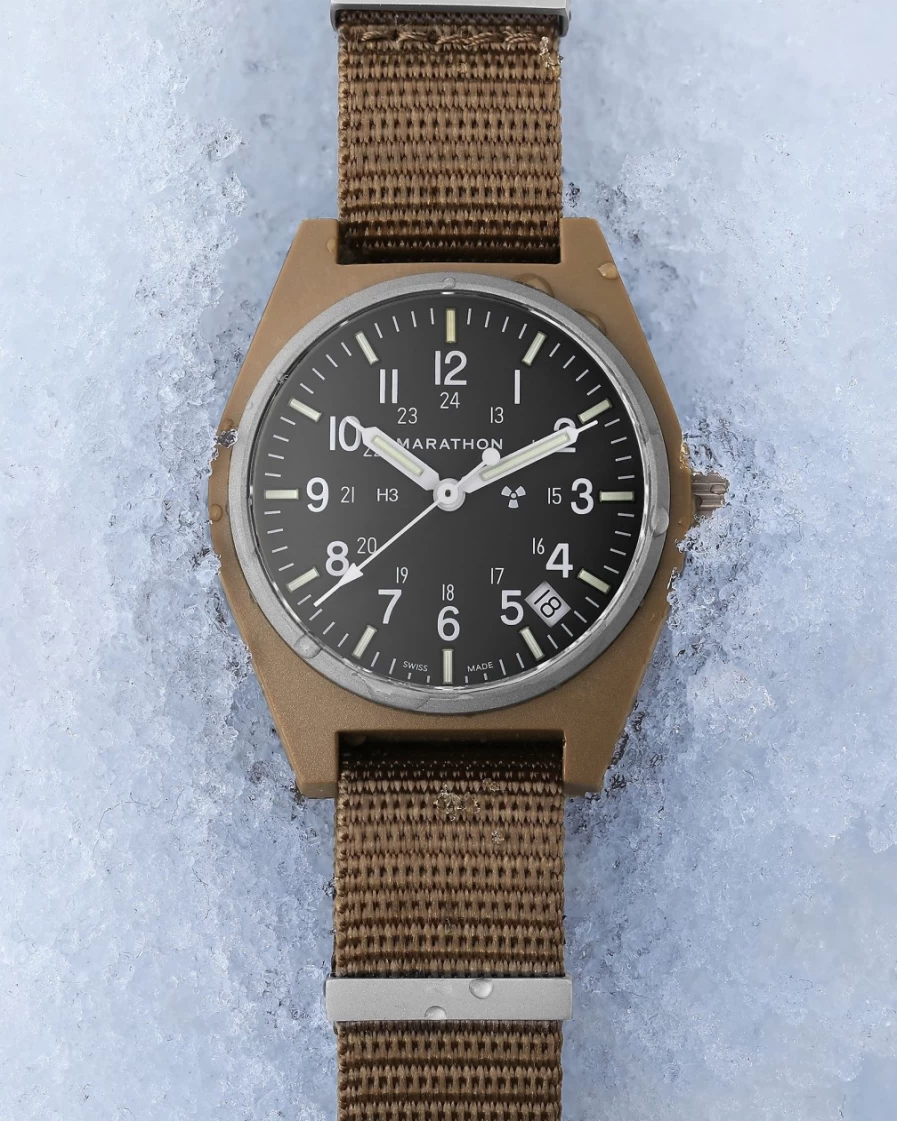 J.Crew Men's Light Brown Marathon General Purpose Quartz Watch with Date