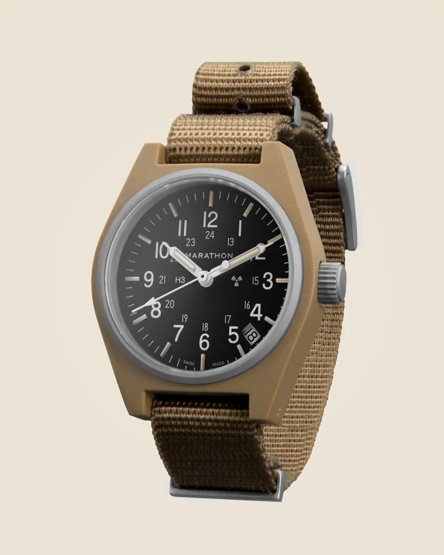 J.Crew Men's Light Brown Marathon General Purpose Quartz Watch with Date