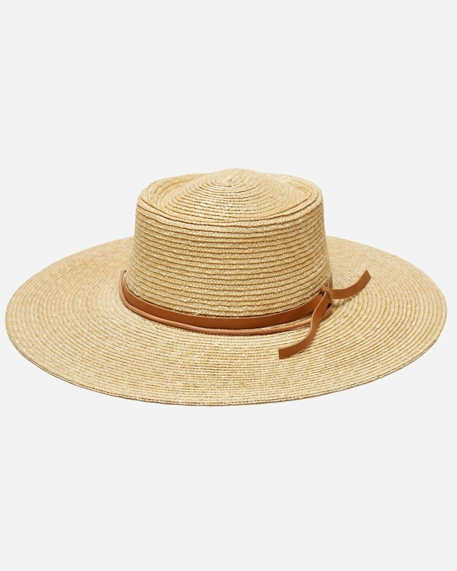 J.Crew Women's Natural Sage Hat – Stylish Wide Brim Sun Hat for Women