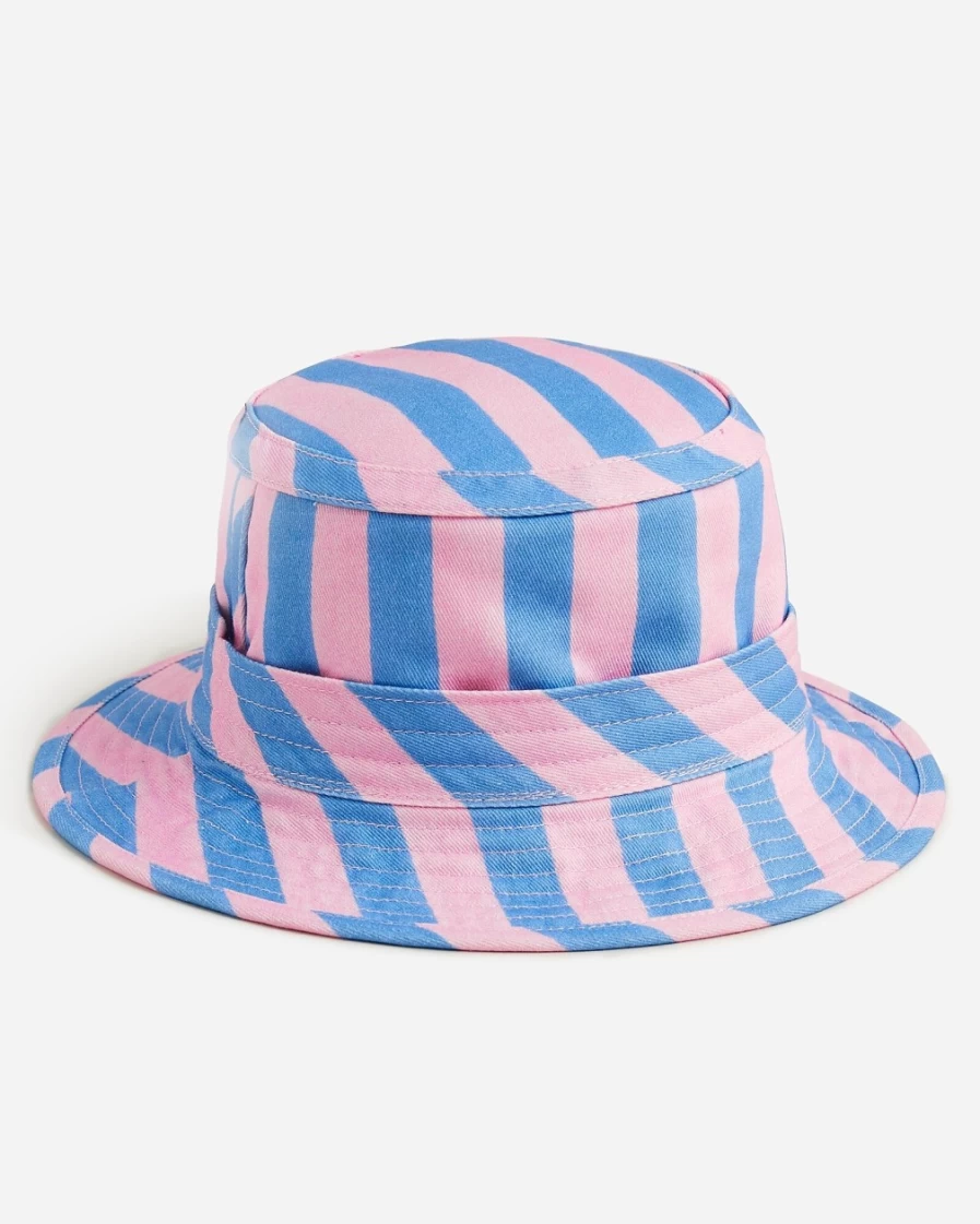 J.Crew Girls' Reversible Bucket Hat in Blue | Sz Blockprints™ X Crewcuts Design