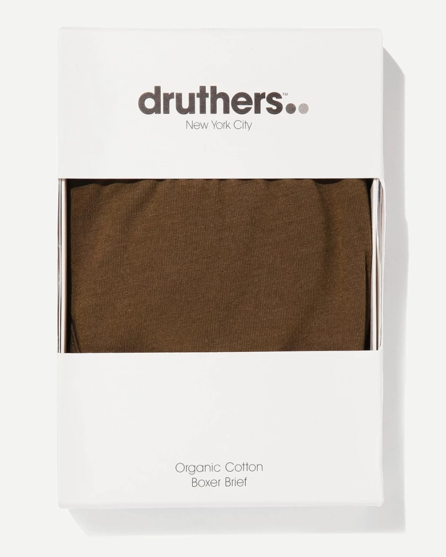J.Crew Men's Organic Cotton Boxer Briefs in Olive | Druthers™ Comfort & Style