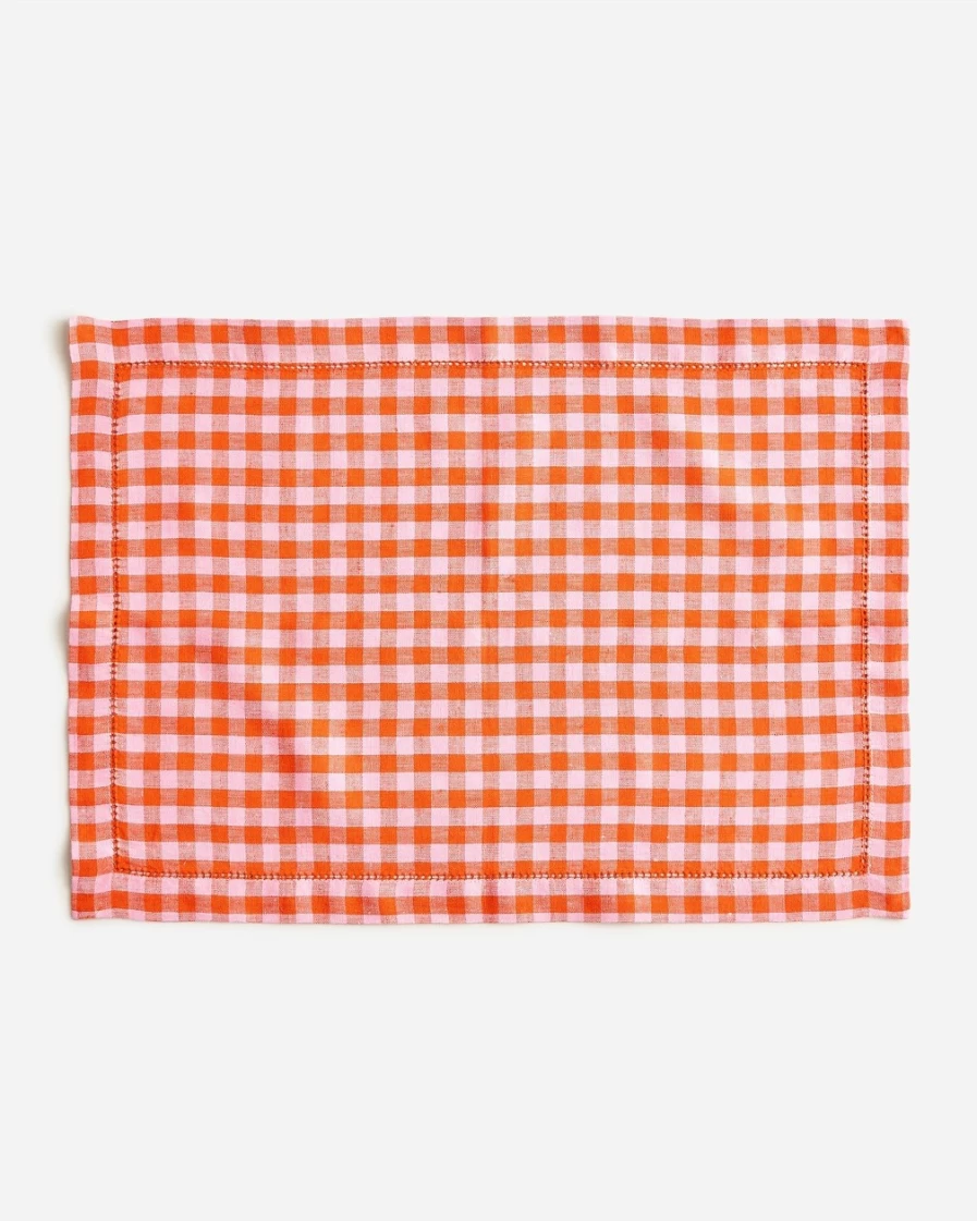 J.Crew Resort Pink Heritage Prints Place Mats, Set of 4