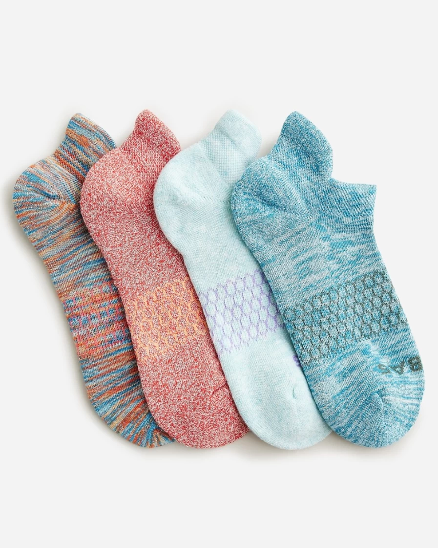 J.Crew Boys' Red Blue Mix Ankle Socks 4-Pack