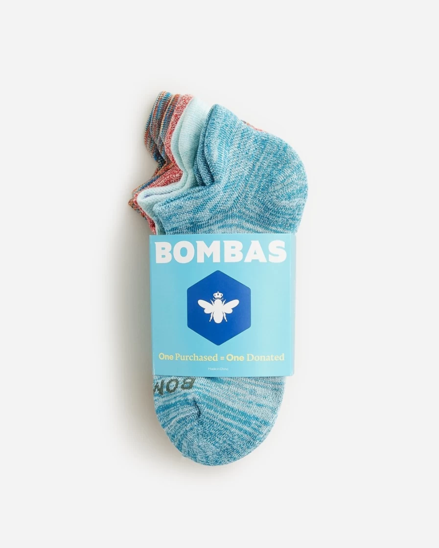 J.Crew Boys' Red Blue Mix Ankle Socks 4-Pack