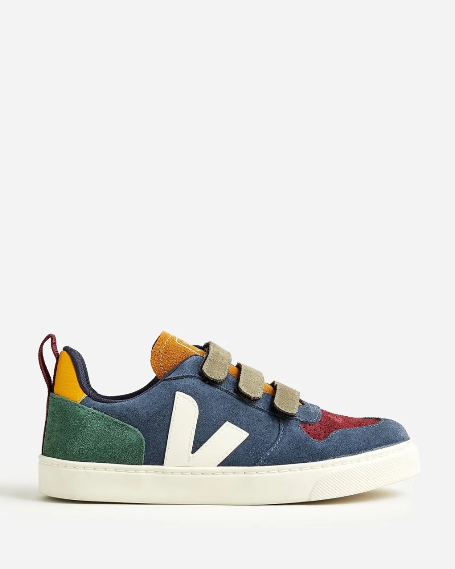 J.Crew Boys' Veja V-10 Lace-Up Sneakers in Multico-Nautico | Kids' Casual Shoes