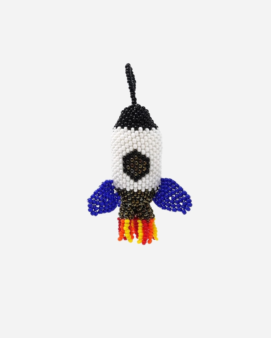 J.Crew Melange Collection Multicolor Spaceship Ornament for Boys