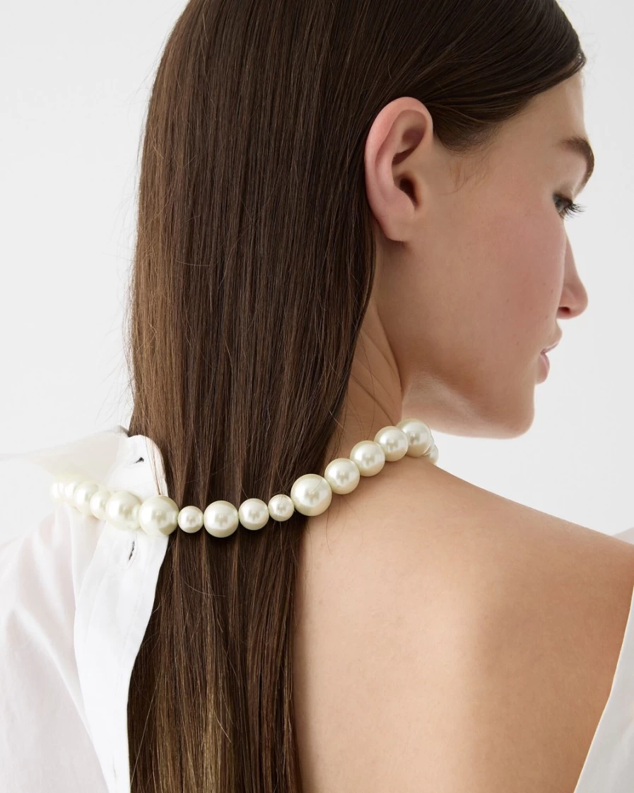 J.Crew Pearl Ball Necklace for Women - Elegant Jewelry Gift