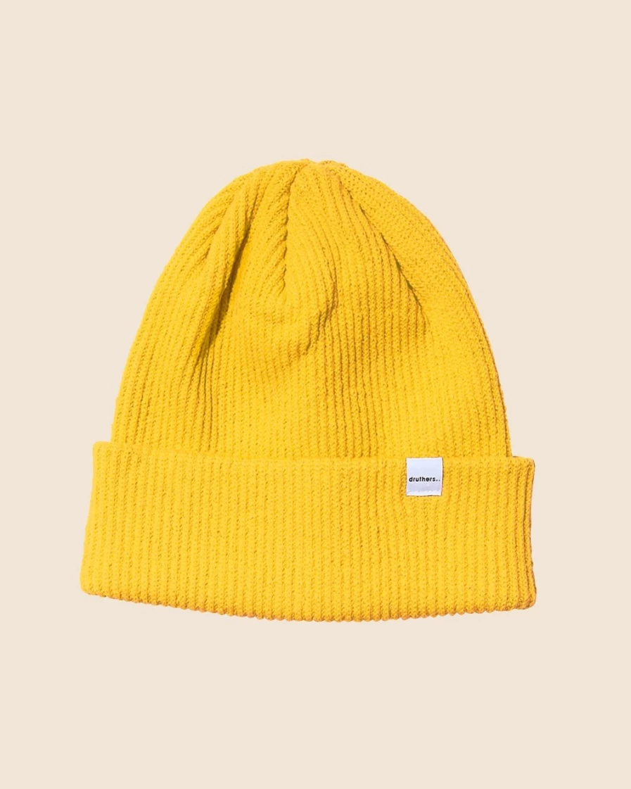J.Crew Men's Pale Chamois Druthers™ Recycled Cotton Knit Beanie Hat
