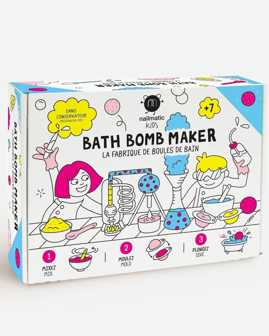 J.Crew Girls' Multicolor Bath Bomb Maker Kit by Nailmatic® – DIY Fun for Kids
