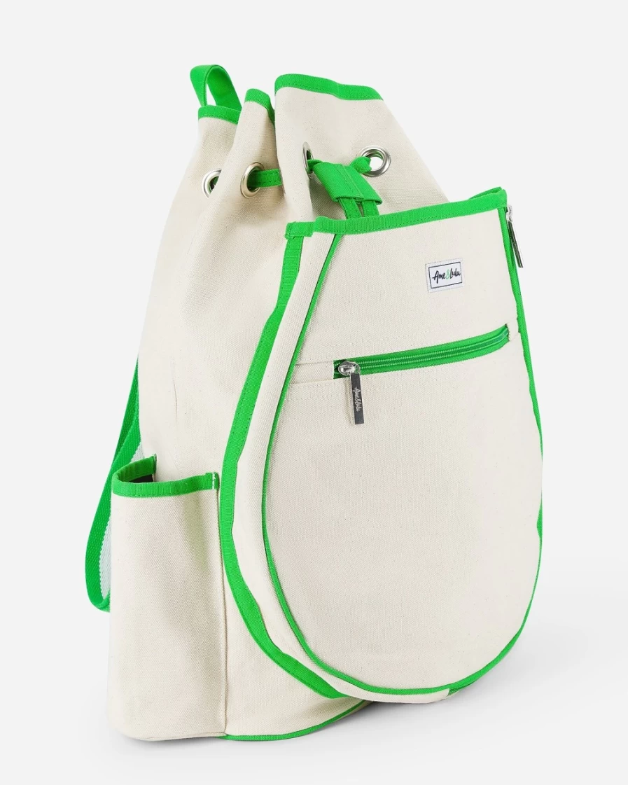 J.Crew Women's Green Hamptons Tennis Backpack by Ame & Lulu