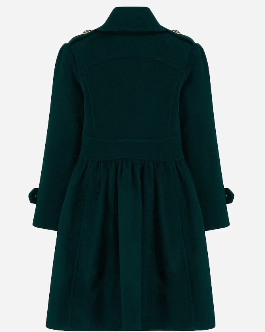 J.Crew Girls' Dark Green Westminster Coat | Britannical London® Style