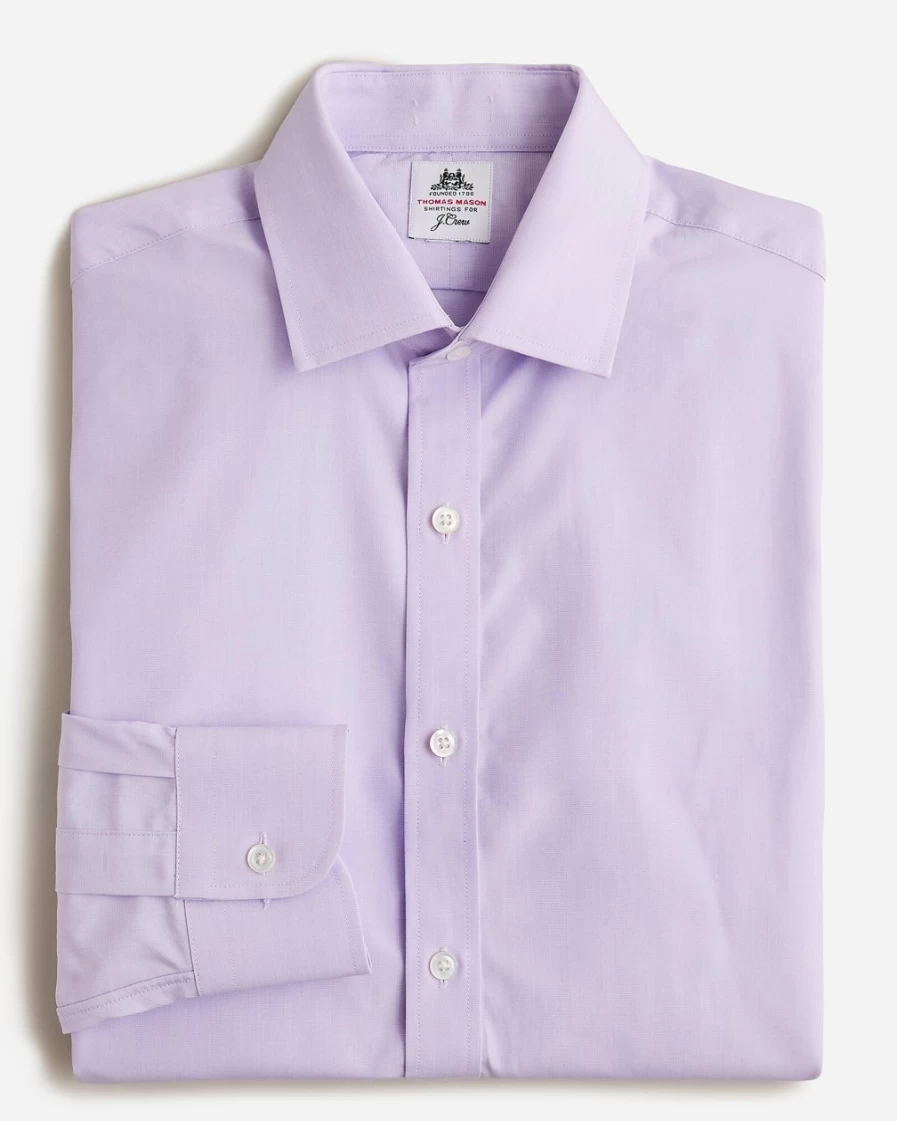 J.Crew Men's Thomas Mason® End On End Lavender Dress Shirt