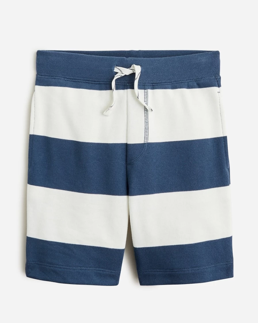 J.Crew Boys' Rugby Stripe Union Ivor Classic Terry Sweatshorts for Kids