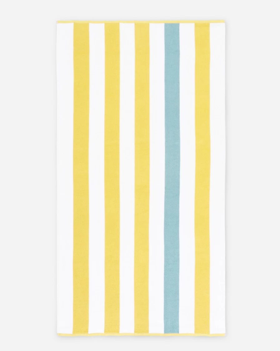 J.Crew Pale Chamois Laguna Beach Cabana Towel by Textile Company