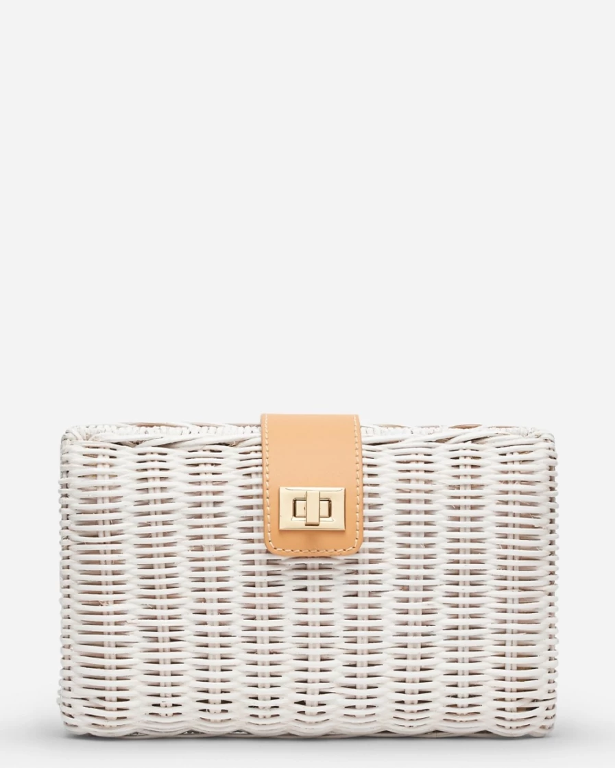 J.Crew Women's White Kayu Lou Clutch Bag