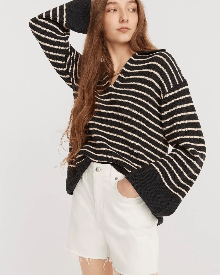 J.Crew Women's High-Rise White Denim Shorts - Classic Fit Stretch Comfort