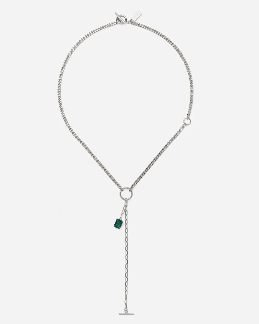 J.Crew Women's Silver Lady Grey Asa Necklace
