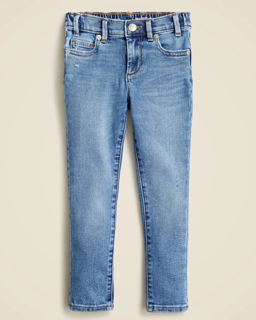 J.Crew Girls' Faded Wave Wash Runaround Jeans for Comfort and Style
