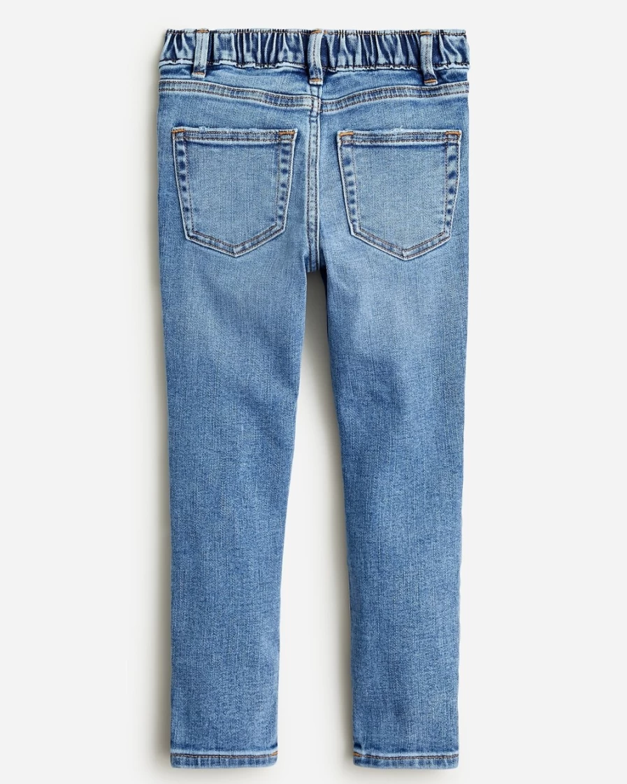 J.Crew Girls' Faded Wave Wash Runaround Jeans for Comfort and Style
