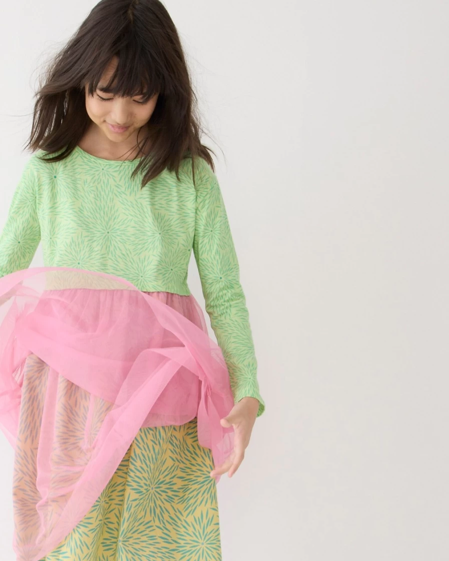 J.Crew Kids' Lime Sherbet Knit Dress - Limited-Edition Julia Chiang Collaboration for Girls