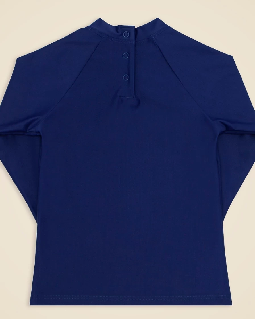 J.Crew Boys' Navy Minnow™ Rash Guard for Kids – UPF Sun Protection Swim Shirt