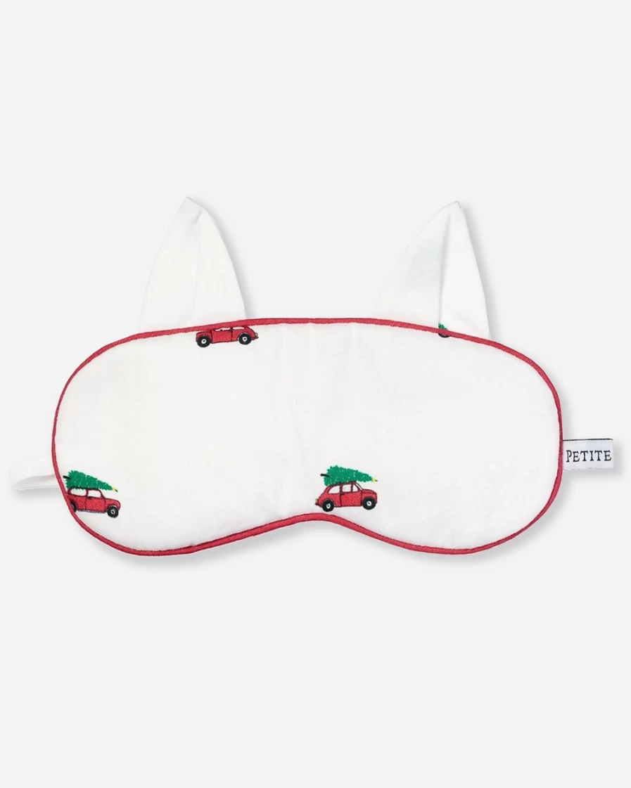 J.Crew Petite Plume White Kitty Eye Mask Set for Boys