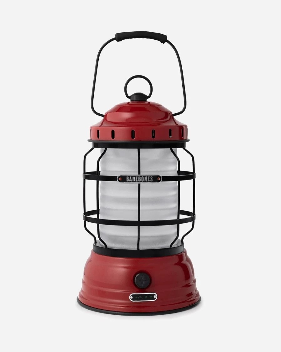 J.Crew Red Barebones Forest Lantern - Outdoor Camping Light