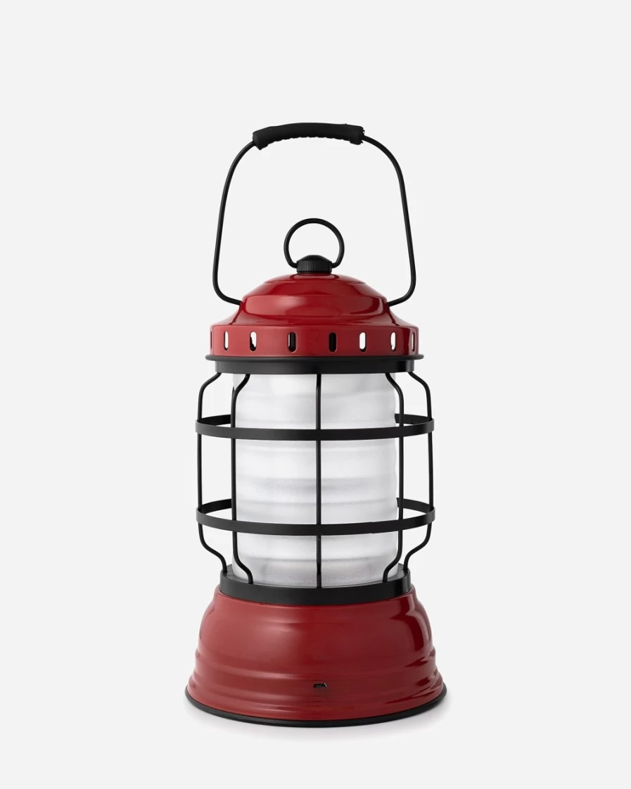 J.Crew Red Barebones Forest Lantern - Outdoor Camping Light