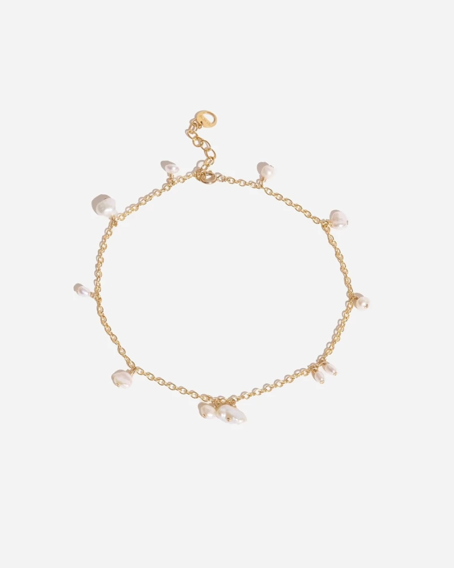 J.Crew Women's Gold Coco Anklet by Bychari - Elegant Ankle Bracelet