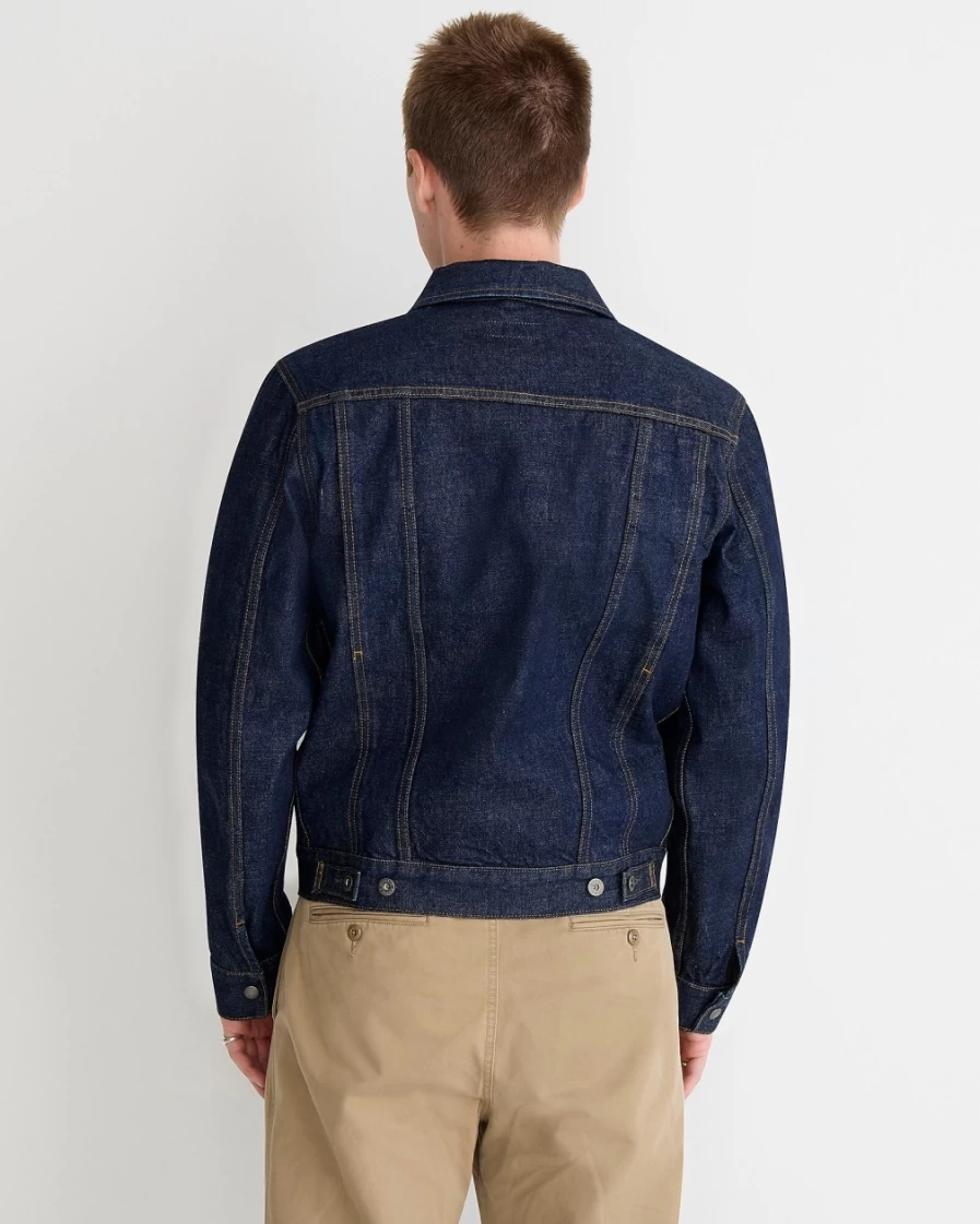 J.Crew Men's Wallace & Barnes Ranch Jacket in Resin Rinse Japanese Denim
