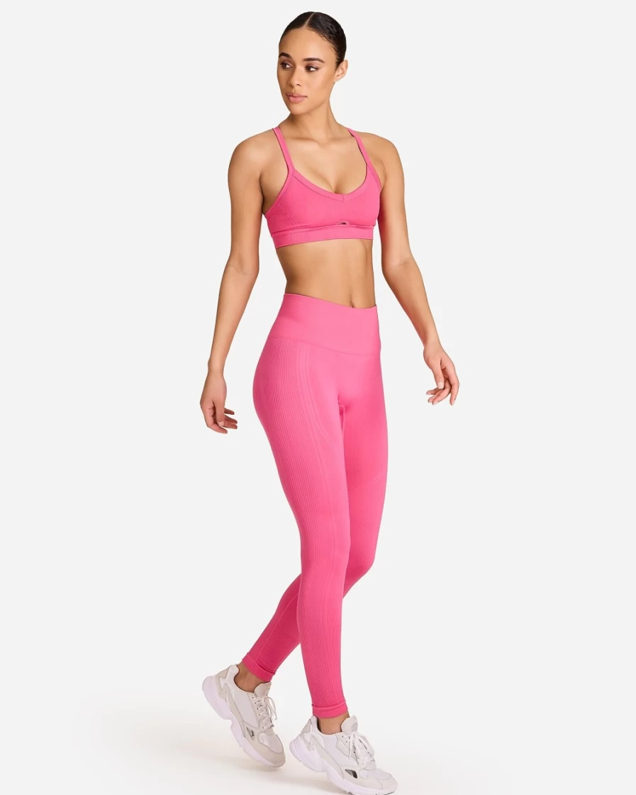 J.Crew Women's Hot Pink Barre Cami Bra - Alala® Style Workout Top