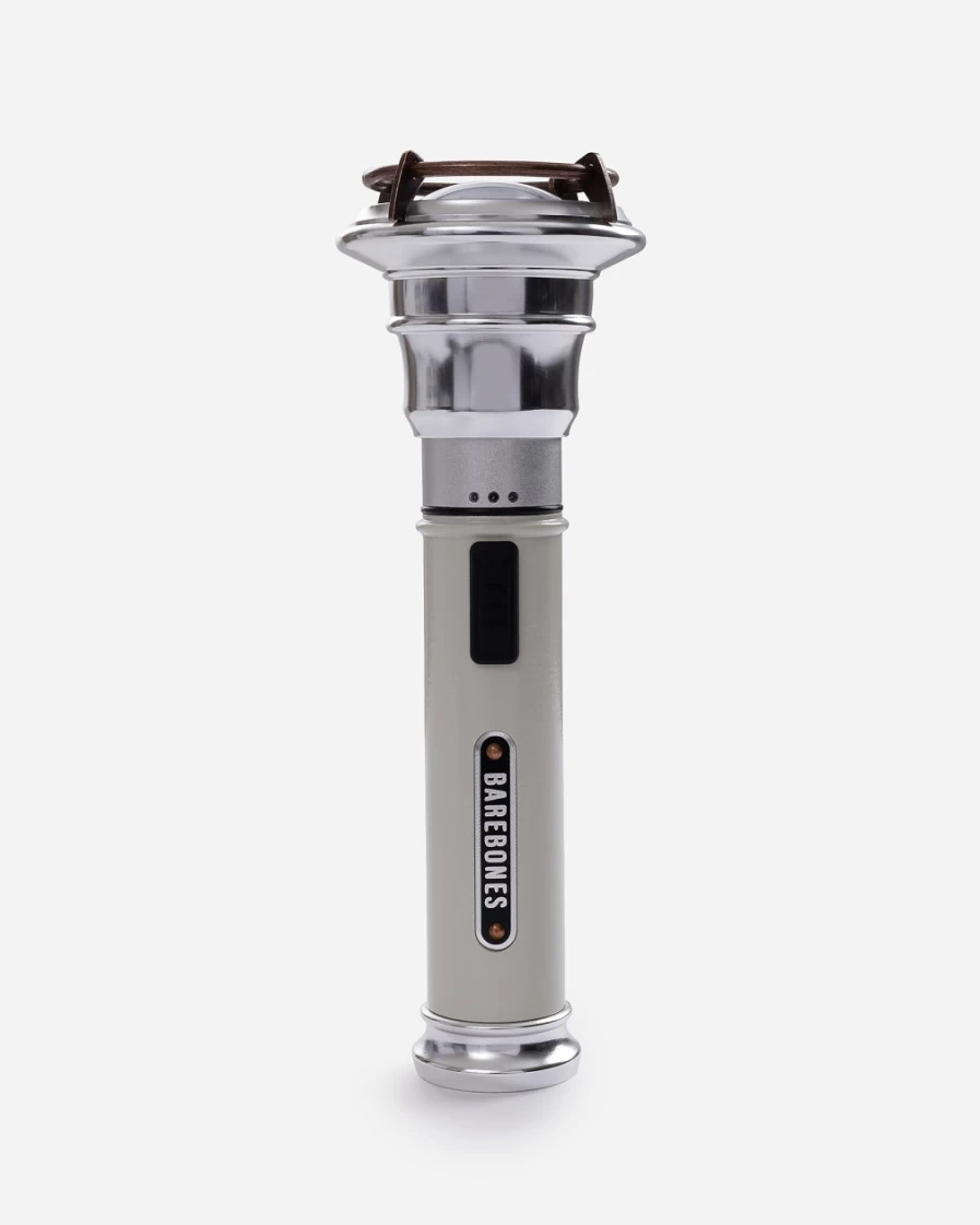 J.Crew White Vintage Barebones Flashlight - Retro Style Handheld Light